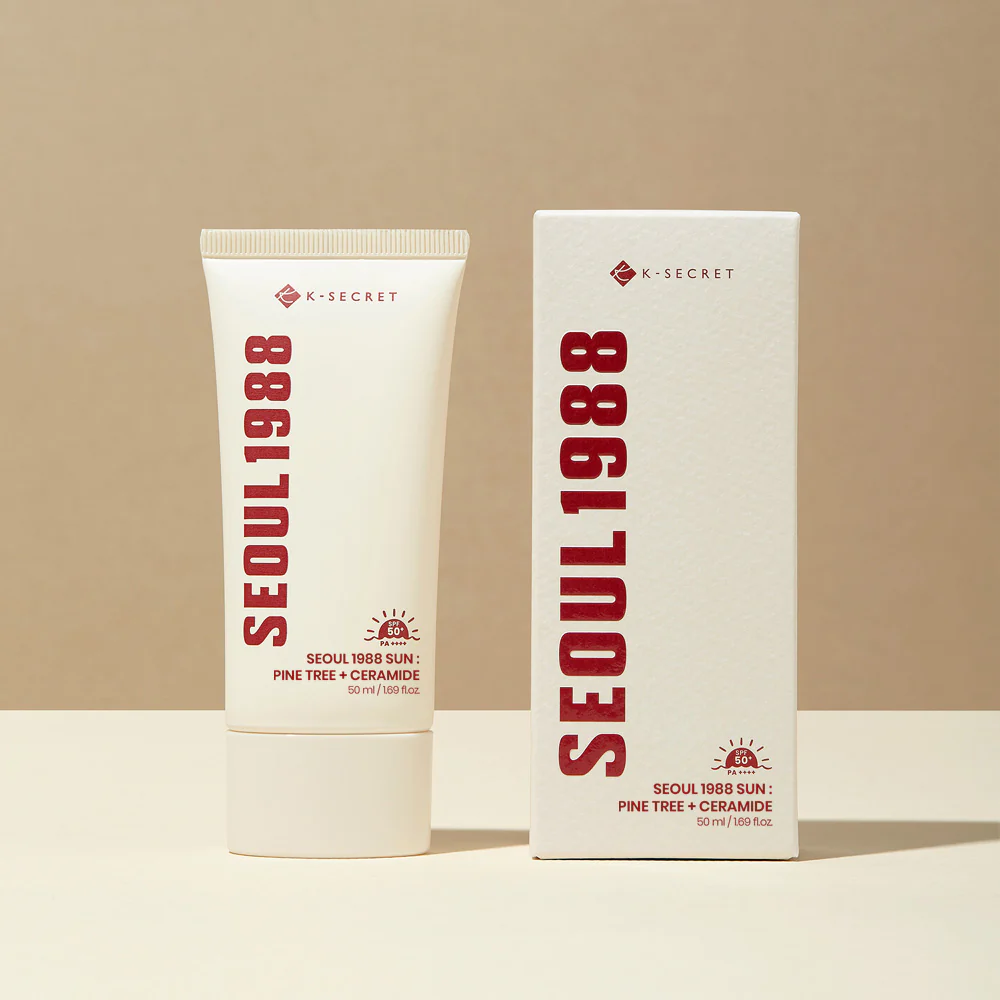 1_d5e974b8-70db-454b-a8fd-ffb34a341b00_1080x K-SECRET, SEOUL 1988 Sun : Pine Tree + Ceramide SPF50 50ml - Image 1