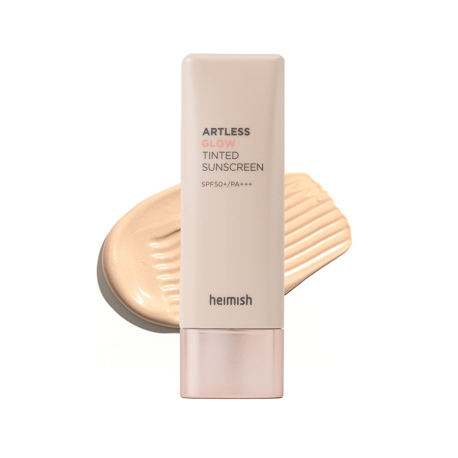 250.Heimish Artless Glow Tinted Sunscreen Shine Beige SPF50 40Ml Heimish Artless Glow Tinted Sunscreen SPF50+ PA+++ 40ml - Image 1
