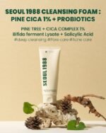K-SECRET, Seoul 1988 Cleansing Foam Pine Cica 1% + Probiotics 150ml - Image 4
