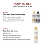 Dr. Melaxin Peel Shot Glow White Rice Toner 200ml - Image 3