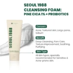 K-SECRET, Seoul 1988 Cleansing Foam Pine Cica 1% + Probiotics 150ml - Image 6
