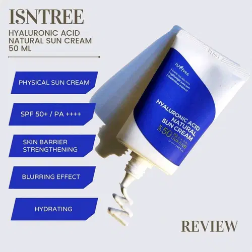 media_16924979231004265210 Isntree Hyaluronic Acid Natural Sun Cream 50ml - Image 1
